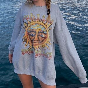 Oversized sublime urban crewneck